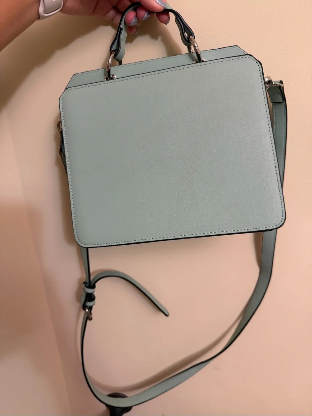 Steve Madden Mint Green Boxy Crossbody Bag